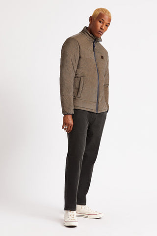 BRIXTON Cass Puffer Jacket - Navy/Khaki