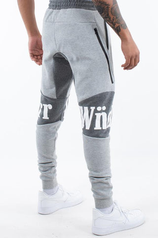 WNDRR HAMILTON TECH TRACKPANT - Grey Marle