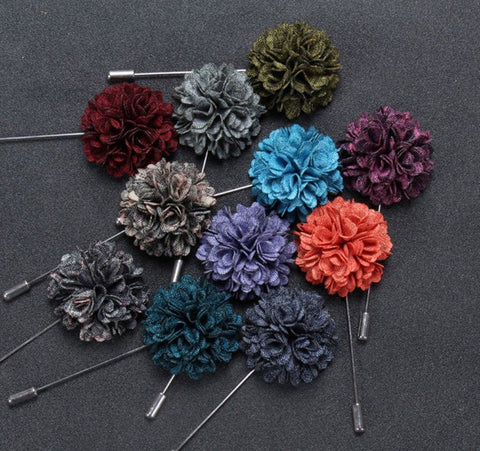 E-Male Lapel Pins FLOWERS
