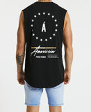 Américain Woodstock Scoop Back Muscle - Jet Black