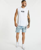 Américain Chandler Scoop Back Muscle - White