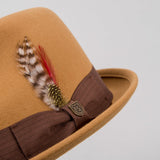 BRIXTON Gain Fedora - BRASS