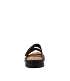 HUSH PUPPIES Slider Brown Leather