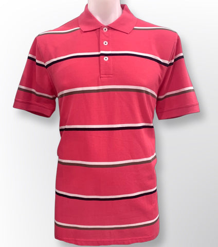 Back Bay G840116 Stripe Cotton Polo - Musk