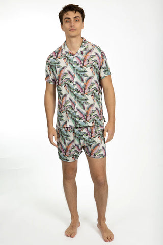 James Harper JHBX60 Palm Hues Viscose Boxer Short