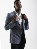 James Harper Windowpane Check Blazer