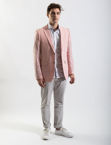 James Harper JHJ34 Textured Plain Jacket - Coral