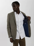James Harper JHJ63 Textured Unstructured Blazer - Caramel