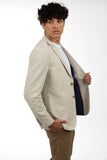 James Harper JHJ68 PATCH POCKET JACKET - Natural Linen