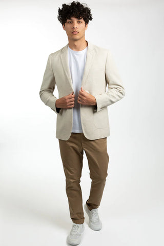 James Harper JHJ68 PATCH POCKET JACKET - Natural Linen