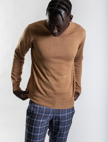 James Harper JHK14 TURTLENECK - NUTMEG