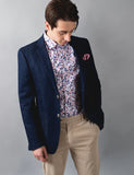 James Harper JHS278 Ditsy Floral Print Shirt
