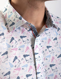 James Harper JHS341 MICHAEL LEUNIG BUTTERFLY NET PRINT L/S SHIRT