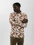 James Harper JHS436 Maple Leaf Long Sleeve Shirt - Tan