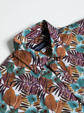 James Harper JHS412 Foliage Long Sleeve Shirt - Rhubarb
