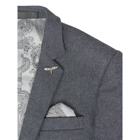 Scuzzatti A268 Boys Jacket - Charcoal
