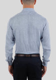 Joe Black Haul Tailored Fit Linen Shirt - Blue