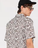 RUSTY Batik Short Sleeve Shirt - Oat