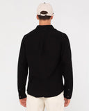 Rusty Linen Workwear Long Sleeve Shirt -Black