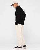 Rusty Linen Workwear Long Sleeve Shirt -Black
