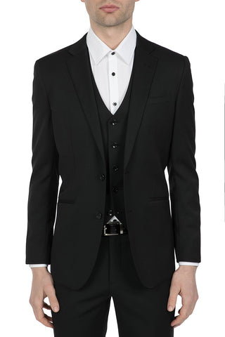 UBERSTONE Jack 8002 Skinny Black Jacket