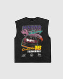 wndrr TARMAC VINTAGE MUSCLE TOP - Washed Black