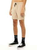 Rusty Overtone Elastic Linen Shorts - Humus