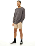 Rusty Overtone Elastic Linen Shorts - Humus