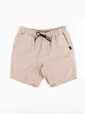 Rusty Overtone Elastic Linen Shorts - Humus
