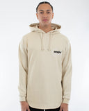 WNDRR Upstaged Curved Hem Hood Sweat - Tan