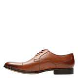 Clarks Conwell Cap Leather Shoe - Tan