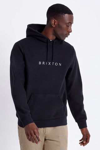 BRIXTON ALPHA LINE HOOD - Black