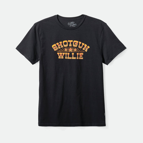 BRIXTON WILLIE NELSON SHOTGUN S/S TLRT - Black