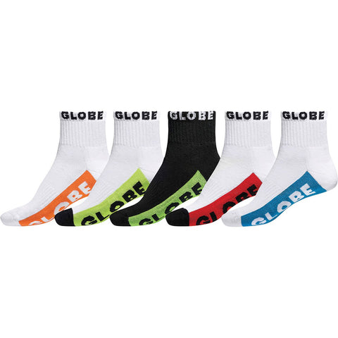 GLOBE Junior Multi Bright Crew Sock 5 Pack