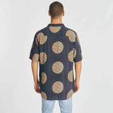 NOMADIC PARADISE Harbour Relaxed Short Sleeve Shirt - Multi Colour Print