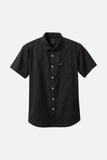 Brixton CHARTER OXFORD S/S WOVEN - Black