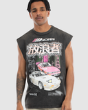 WNDRR Haruna Vintage Muscle - Washed Black