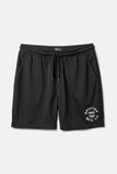 BRIXTON SHIELD CREST Mesh Short - Black