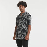 NENA AND PASADENA Salute Relaxed Fit S/S Shirt - Black/White Print