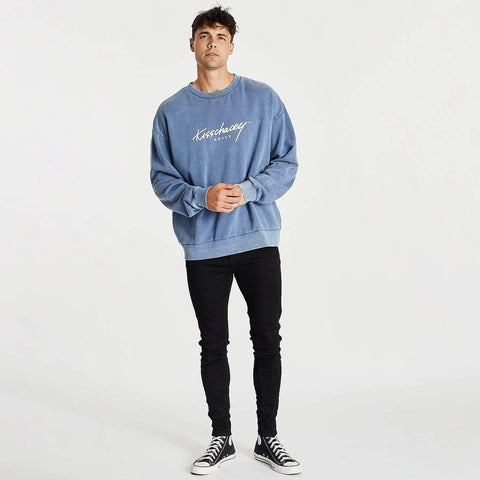 KISS CHACEY Solo Relaxed Jumper - Acid Blue