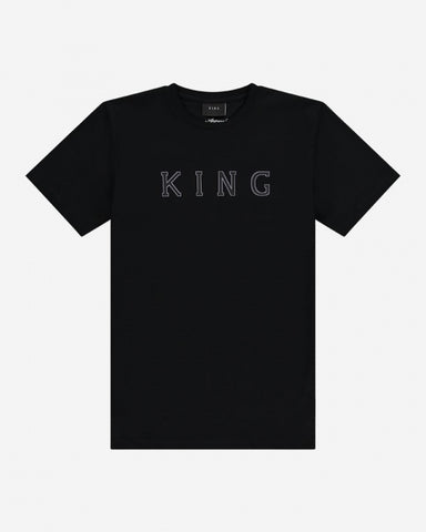KING STEPNEY T-SHIRT - BLACK