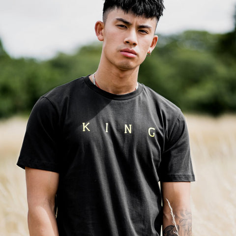 KING Tennyson Gold Tee - Black