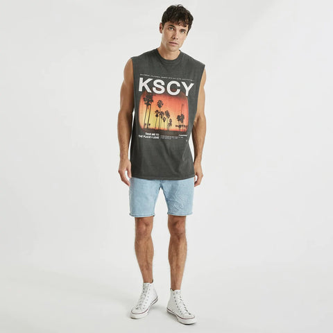 KISS CHACEY Understand Relaxed Muscle Tee - Pigment Black