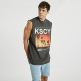 KISS CHACEY Understand Relaxed Muscle Tee - Pigment Black