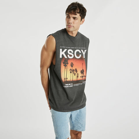 KISS CHACEY Understand Relaxed Muscle Tee - Pigment Black