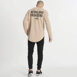 NENA AND PASADENA Unfaithful Dual Curved Sweater - Pigment Warm Taupe