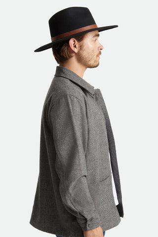Brixton Field Proper Hat - Black